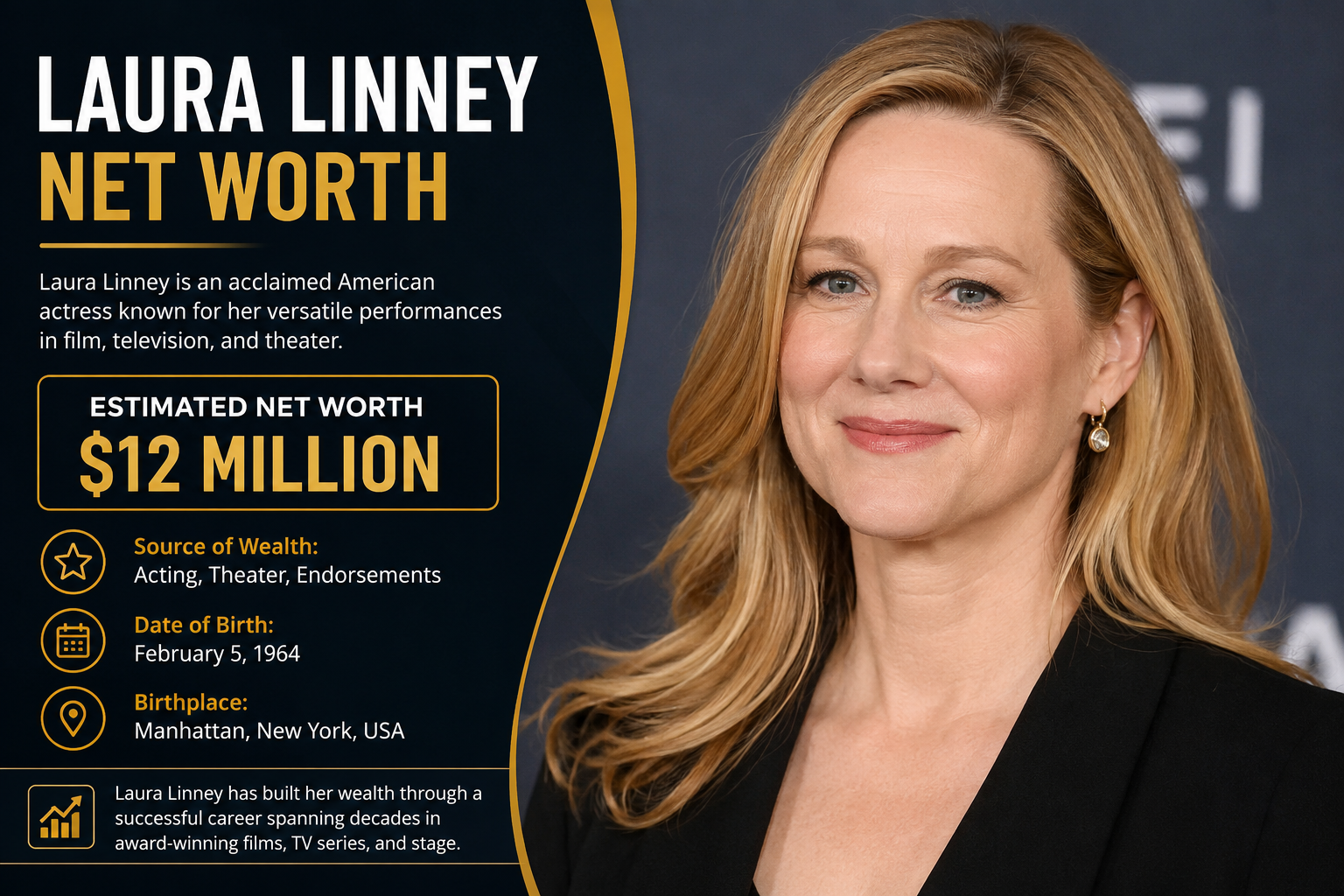 celebrity net worth laura linney net worth