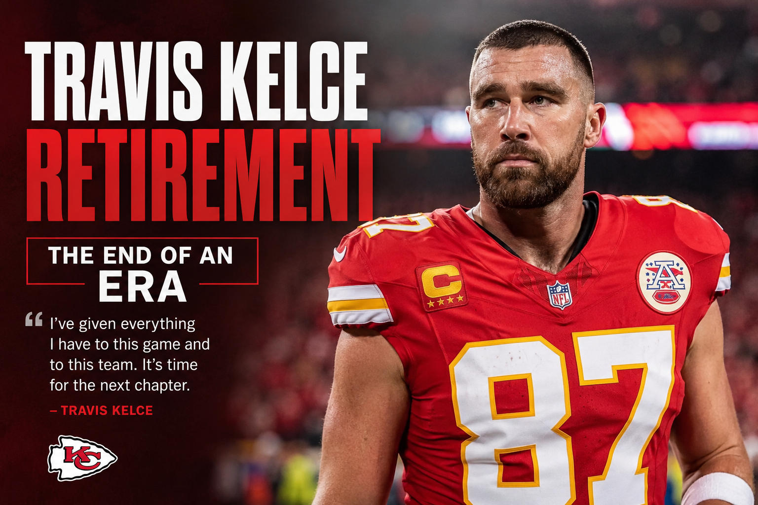 travis kelce retirement