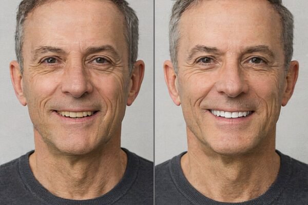 celebrity before and after dentures
